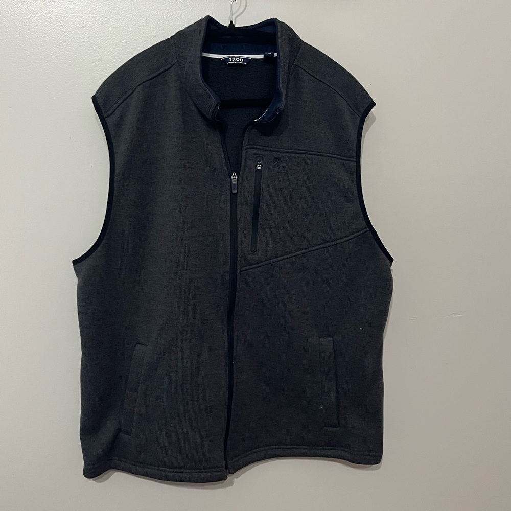 Izod Dark Gray Men's Vest XXL